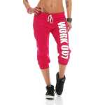 Damen 3/4 Jogginghose mit "WORK OUT";