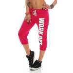 Damen 3/4 Jogginghose mit "WORK OUT";