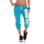 Damen 3/4 Jogginghose mit "WORK OUT";