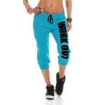 Damen 3/4 Jogginghose mit "WORK OUT";