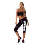 Damen 3/4 Jogginghose mit "WORK OUT";