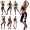 Damen 3/4 Jogginghose mit "WORK OUT";