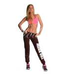 Damen Jogging Hose mit WORK OUT Druck;