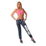 Damen Jogging Hose mit WORK OUT Druck;