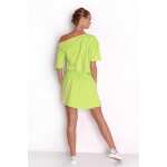 Damen Kleid Asymmetrisch Minikleid Sommer-Kleid S/M;