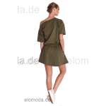 Damen Kleid Asymmetrisch Minikleid Sommer-Kleid S/M;