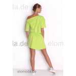 Damen Kleid Asymmetrisch Minikleid Sommer-Kleid S/M;