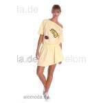 Damen Kleid Asymmetrisch Minikleid Sommer-Kleid S/M;