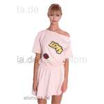 Damen Kleid Asymmetrisch Minikleid Sommer-Kleid S/M;