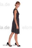 Kleid V-Ausschnitt Sommerkleid Mini Kleid Punkte;