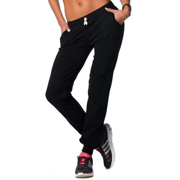 Jogging Hose Sport Hose mit Taschen BW; Schwarz XXL/44