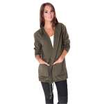 Cardigan Sweater Jacke mit Kapuze Gr. S/M;