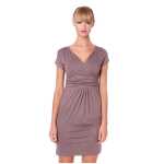 Damen MAMA Minikleid V-Ausschnitt Umstandsmode;