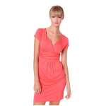 Damen MAMA Minikleid V-Ausschnitt Umstandsmode;