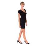 Damen MAMA Minikleid V-Ausschnitt Umstandsmode;