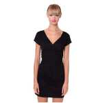 Damen MAMA Minikleid V-Ausschnitt Umstandsmode;