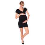 Damen MAMA Minikleid V-Ausschnitt Umstandsmode;