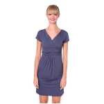 Damen MAMA Minikleid V-Ausschnitt Umstandsmode;