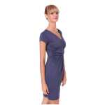 Damen MAMA Minikleid V-Ausschnitt Umstandsmode;