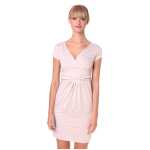 Damen MAMA Minikleid V-Ausschnitt Umstandsmode;