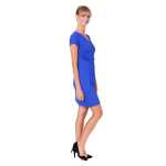 Damen MAMA Minikleid V-Ausschnitt Umstandsmode;