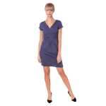 Damen MAMA Minikleid V-Ausschnitt Umstandsmode;