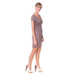 Damen MAMA Minikleid V-Ausschnitt Umstandsmode;