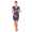 Damen MAMA Minikleid V-Ausschnitt Umstandsmode;