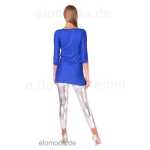 Damen Tunika Oberteil Shirt T-shirt Sweatshirt 3/4 Ärmel Pailetten Glitzer Strass Spitze;