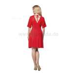 Mini-Kleid Shirt Top V-Ausschnitt;