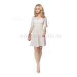 Mini-Kleid Shirt Top V-Ausschnitt;