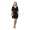 Mini-Kleid Shirt Top V-Ausschnitt;