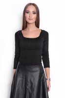 Damen Longshirt mit U-Ausschnitt ;