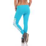 Damen Leggings LOVE FITNESS Baumwolle;
