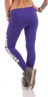 Damen Leggings LOVE FITNESS Baumwolle;