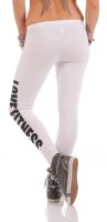 Damen Leggings LOVE FITNESS Baumwolle;