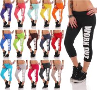 Damen Leggings LOVE FITNESS Baumwolle;