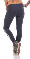 Damen Leggings LOVE FITNESS Baumwolle;