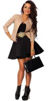 Damen Blazer Kurzjacke in 7 Farben Lederimitat...