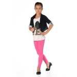 Mädchen Kinder Leggings in 23 Farben Baumwolle;