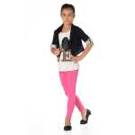 Mädchen Kinder Leggings in 23 Farben Baumwolle;