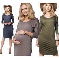 Damen Langarm Kleid + Umstandsmode MAMA Umstandskleid;