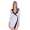 Damen Minikleid Wickelkleid V-Ausschnitt; Grau Meliert/L/XL 40/42