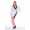 Damen Minikleid Wickelkleid V-Ausschnitt; Grau Meliert/L/XL 40/42