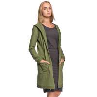 Damen Blazer Jacke Cardigan Lang; Khaki L/40