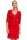 Klassisches Minikleid 3/4 Arm Tunika Top; Rot M/38