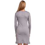 Damen Elegantes Mini-Kleid Tunika mit Rüschen;