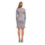 Damen Elegantes Mini-Kleid Tunika mit Rüschen;