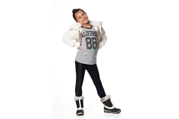 Legging Doublé Polaire Pour Fille - Taille élastique, Chaud Et Doux - Vertbaudet - 12