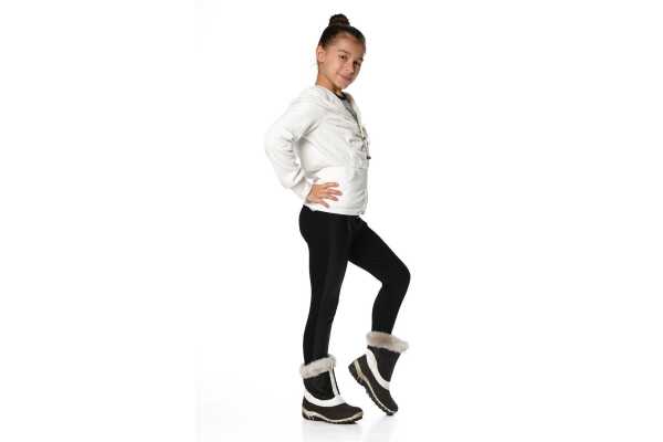 Kinder Thermo-Leggings Kinder Mädchen ; Schwarz/92